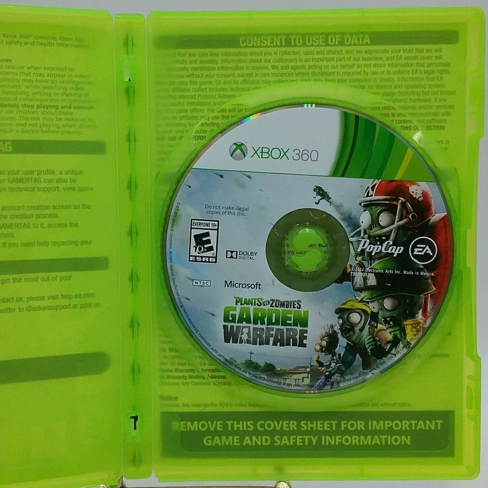 Plants vs Zombies Garden Warfare Xbox 360 2014 Disk and Case No Manual Online